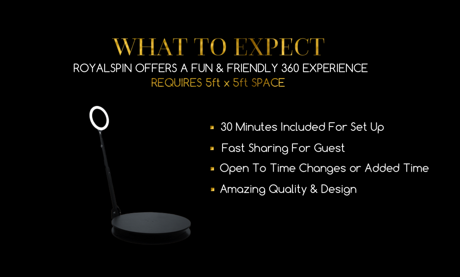 Royal Spin 360 Video Booth Platform